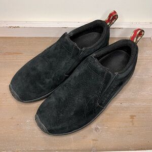 Merrell Womens Jungle Moc Midnight Black Hiking Shoes Slip On Comfy Clogs Sz 6.5